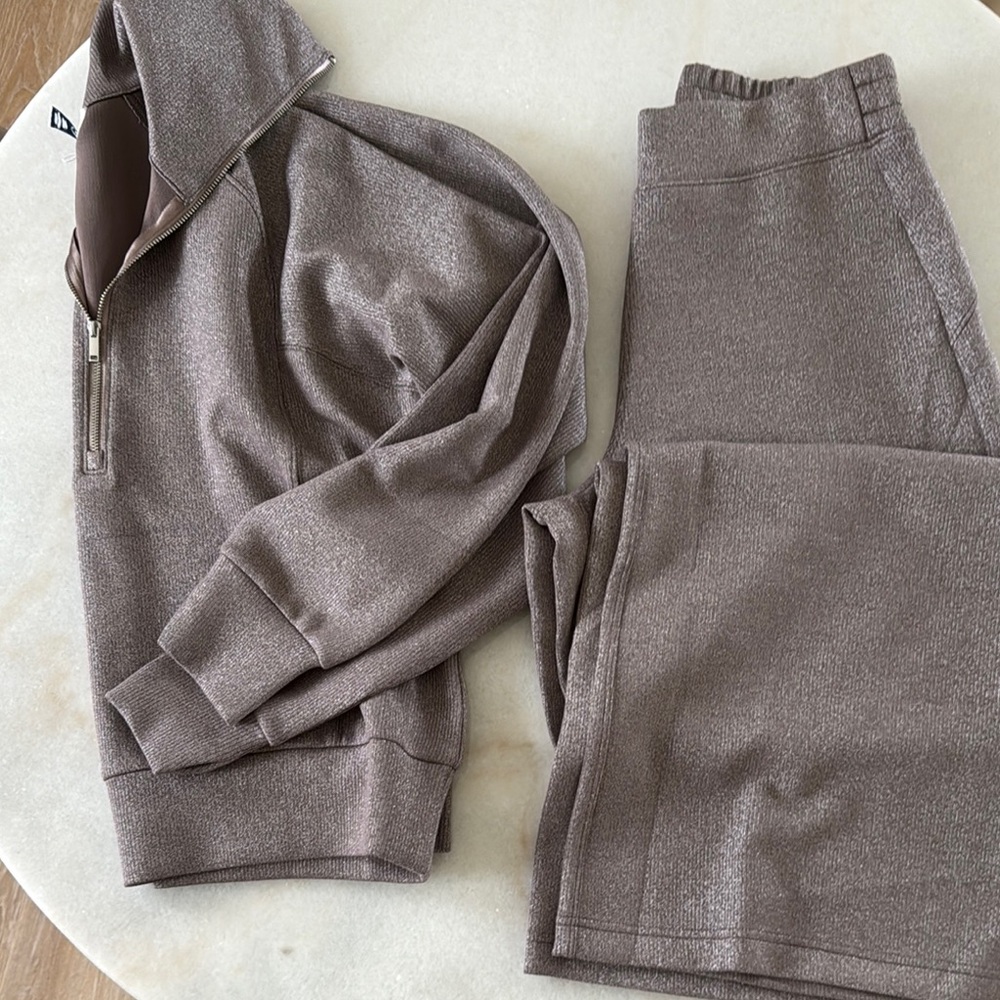 SPANX Zip-Up Hoodie and Pants Set